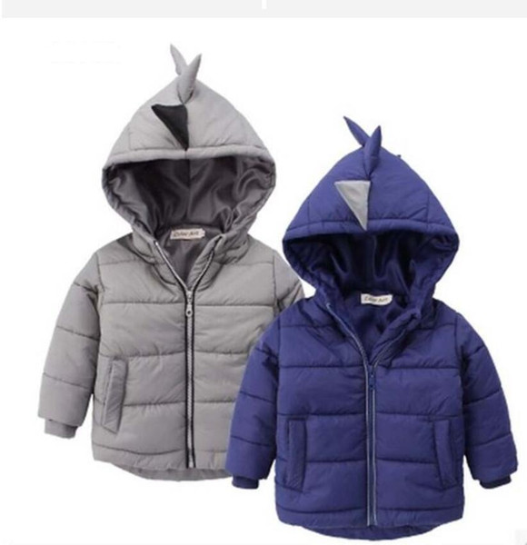 2019 new arrival children coat kids jacket boys outerwear child trench dinosaur cartoon clothing baby kids Down jacket