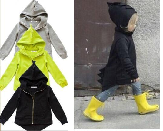 Spring Autumn Children outerwear coat sporty kids jackets fashion boys jackets coats Dinosaur Hoodead
