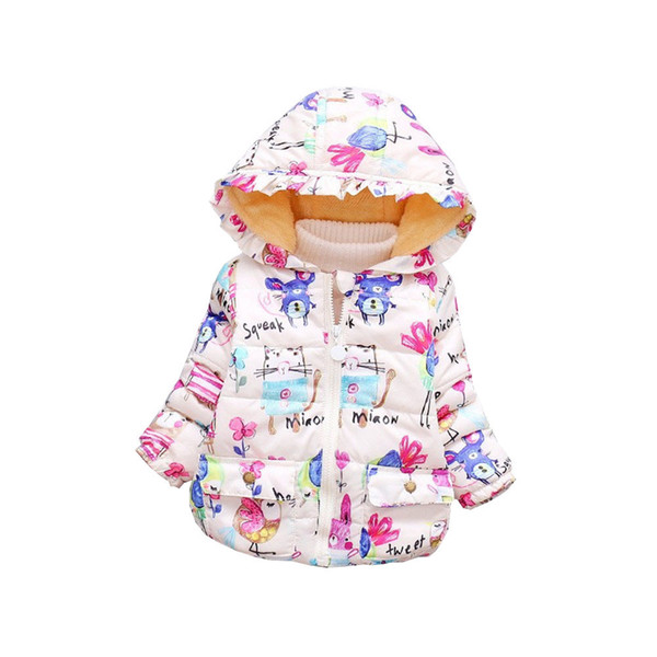 good qulaity Baby Girls Winter Coat Girls Winter Cotton Jacket Children's jackets Down Coat Infant Overcoat