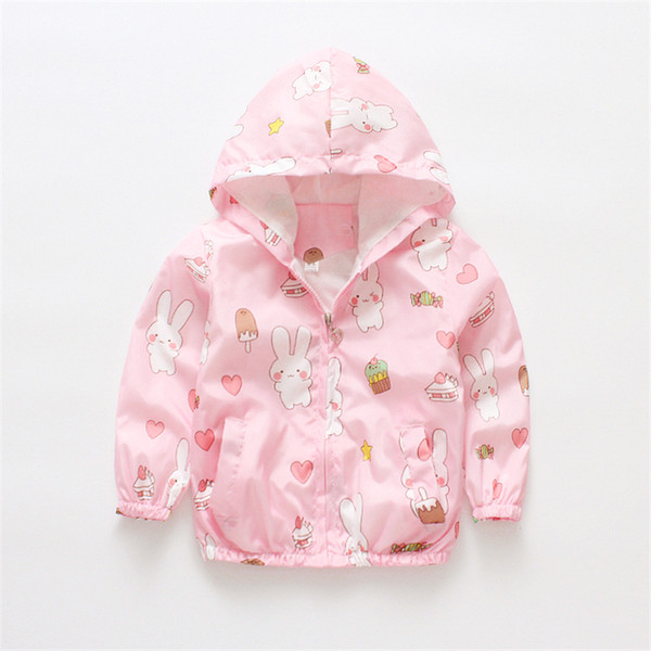 good quality baby girls jackets children spring coat for girl fashion hooded cartoon kids summer clothing kids girls coats outerwear