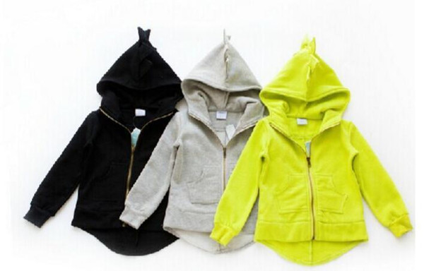 Dinosaur Coat Kids Animal Blouse Cartoon Long Sleeve Hoodies Ins Jacket Tops Outwear Garment Sweatshirts Jumper Baby Kids Clothing
