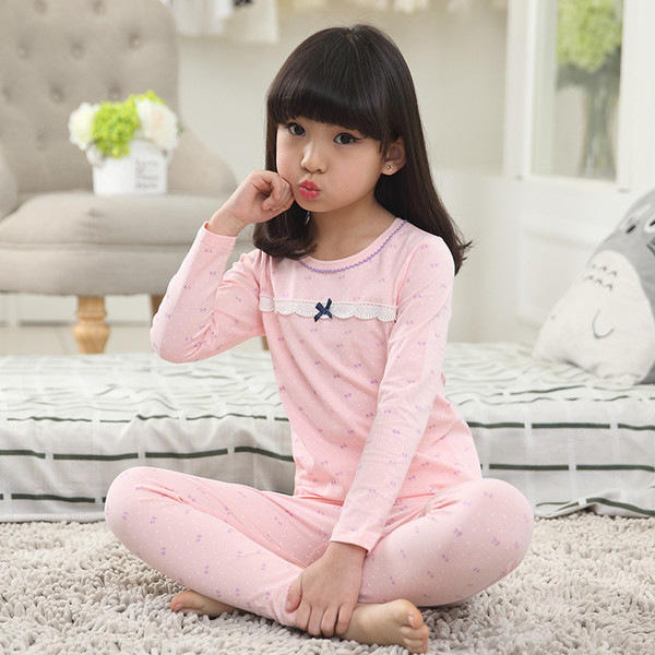 New Kids Girls Pajamas Sets Princess Pyjamas Kids Pajama Infantil Sleepwear Home Clothing Cartoon Cotton Baby Pajama 4-14T