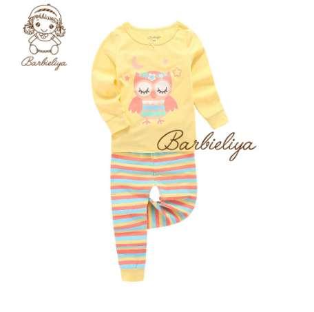 Children Pajamas Sets Night Glow Kids Girls Boys Pyjama Clothing Long Sleeve Tops+Pants Sets Cartoon Patterns Night Glow Clothes