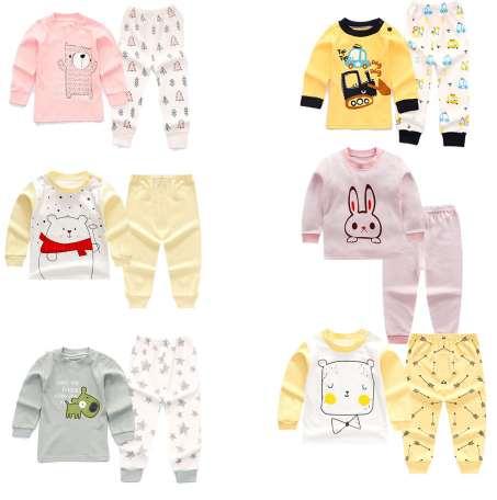 100 Cotton Boys Pajamas Children's Sleepwear Baby Nightwear Pyjamas Kids Boys Pajamas Baby Girl Clothes Pyjama