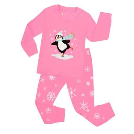 Children Christmas Pajamas Sets Boys Girls Penguin Sleepwear For Winter Christmas Baby Snowman Nightwear Kids Pijamas Pyjamas