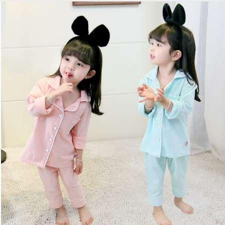 Children's pajamas Set summer Short sleeved Set Baby Boy Girl Cartoon Bear children's sleepwear pajamas for kids pyjamas 2-4year