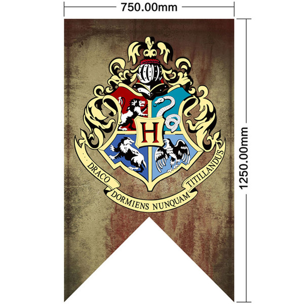 New 75x125cm Harry Potter Banners Flag Gryffindor Flag Hogwarts College party Flag house Banner Flags Halloween Decoration free ship
