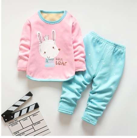 BibiCola autumn girls clothing sets children girls casual thicken pajamas clothes cotton long sleeve sleepwear brand homewear