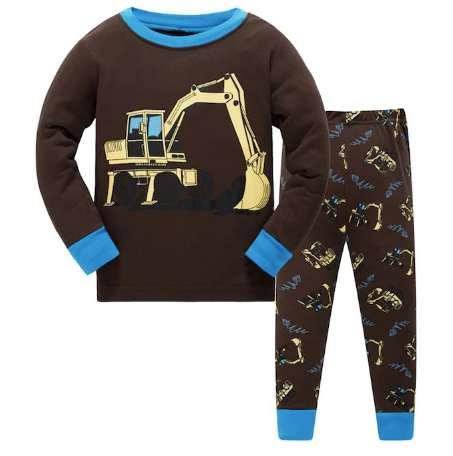 new design 100% cotton high quality boys green dinosaur pajamas pyjama kids girl flower pajamas baby clothing set