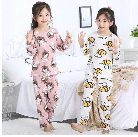 Children's pajamas set girls' clothing spring and autumn long sleeve sleepwear girls children's baby's pajamas girl