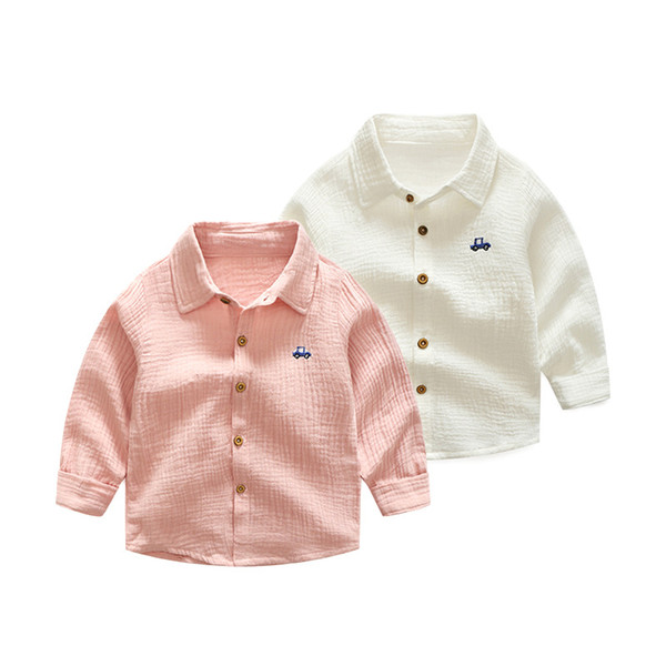 Autumn boys Shirts Spring New Arrival Boy Children's Clothing Casual Button Long-sleeved Blouse Cool Kids Baby Boy Shirt