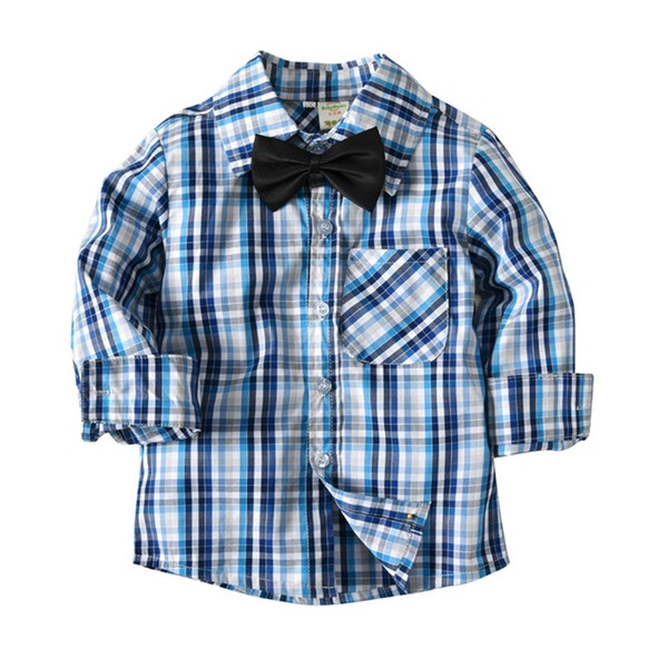 Free Shipping Shirts For boy 2020 New Fashionable Kids Blouse Designs Cotton Boys Flannel Plaids Children Shirt