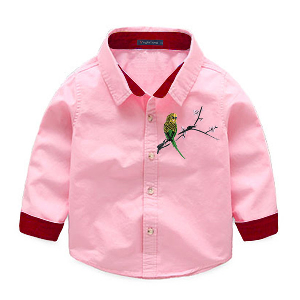 2018 New Fashion Boys Shirts Long Sleeve Autumn Outfits Shirts Children Clothing Fashion Casual Kids Clothes Shirts & Blouses