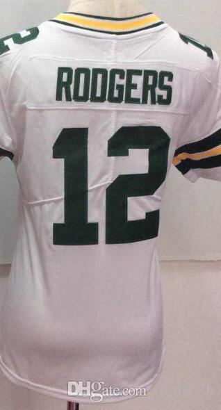 WomMen Green Bay 12 Jersey Girls GB Shirts Embroidery and 100% stitched 2020 Vapor Limited American Football Jerseys 02