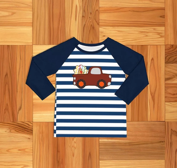 2019 children Conice nini Thanksgiving boy Shirt is The Baby Clothesbsy Boutique BSY907-180-HY T200225