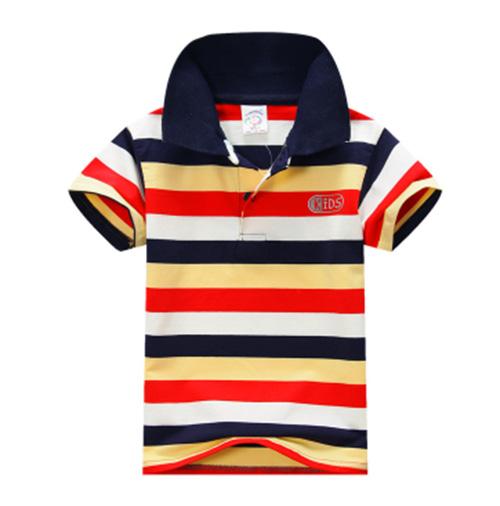 Summer Lovely Baby Boys Kids Short Sleeve Cotton T Shirt Kids Tops Striped Shirt Tops