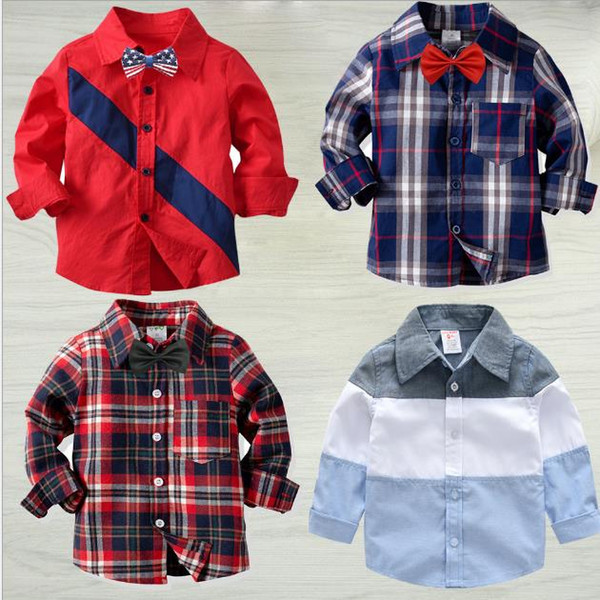 Children's Pure Cotton Long Sleeve Shirt Spring and Autumn Open Shirt Baby Sulanger Long Sleeve Shirt 90-140