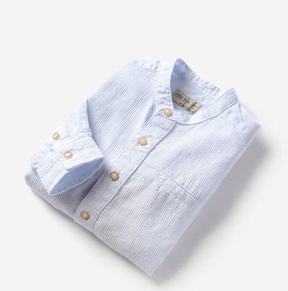 Boy's collar shirt, spring and autumn fashion shirt, children's shirt, pure cotton, the new type of baby's jacket in middle and big children