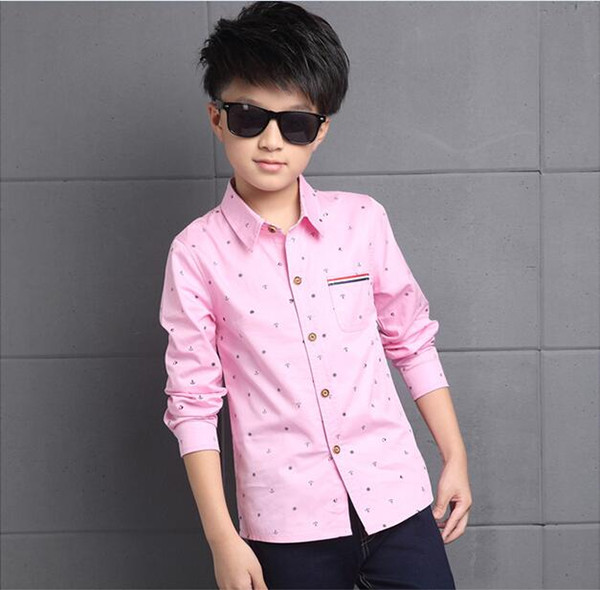 Fashion style Children's wear children's short long sleeve woven fabric and contrast shirt and good finish hem of clothing summer W17JS190