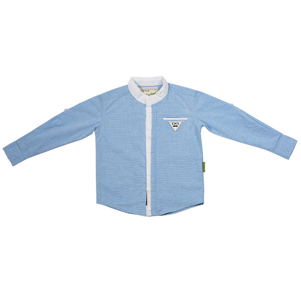 Hot Sale kids designer boy brands Children long sleeve shirts Cotton Solid korean baby boy clothes For 1-6 Years Wear autumn P40