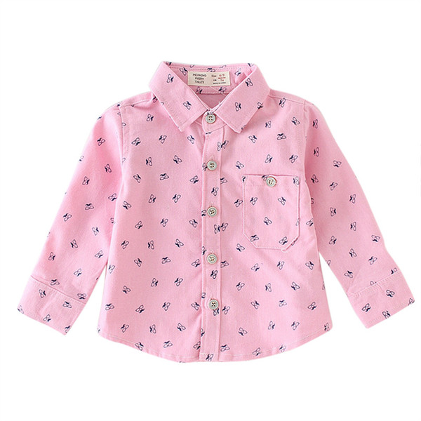 Children Clothes Shirt Spring Autumn Boys Cotton Blouses Kids Boys Long Sleeve Shirt Children Fashion Shirt