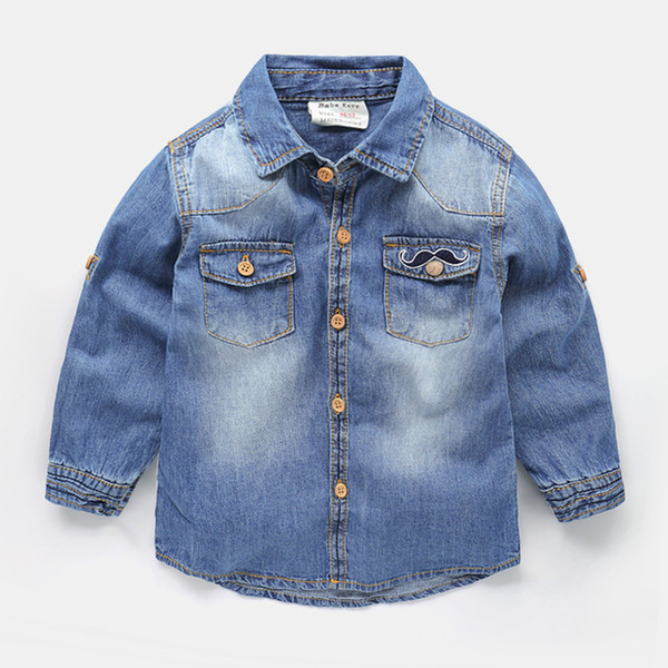 Boys'Long Sleeve Shirts Spring and Autumn New Kids' Shirts (Baby & Kids Clothing)