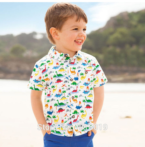 New 2018 Summer Baby Boys Shirt Brand Quality Bebe 100% Woven Cotton Children Clothing Short Sleeve t Shirt Tee Baby Boy Clothes