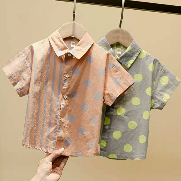 Boys'Summer New Arrivals fashion and suitable Short Sleeve Shirts of 12 months-7 years old children's garments