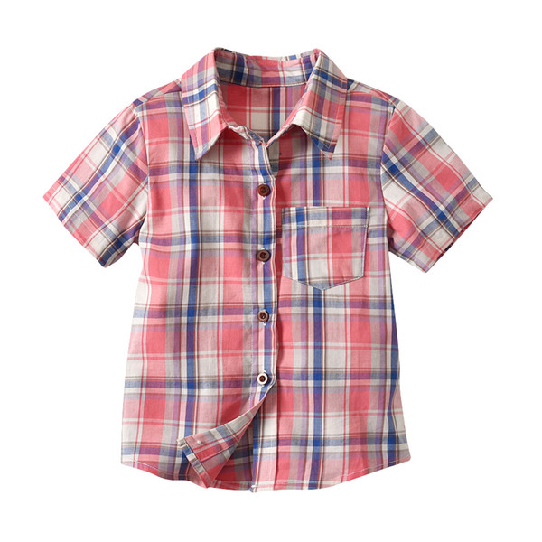 Kids Boys Shirts 2019 Autumn Long Sleeve Solid Todder Shirts For Boys Cotton Fashion Baby Boy Tops Children