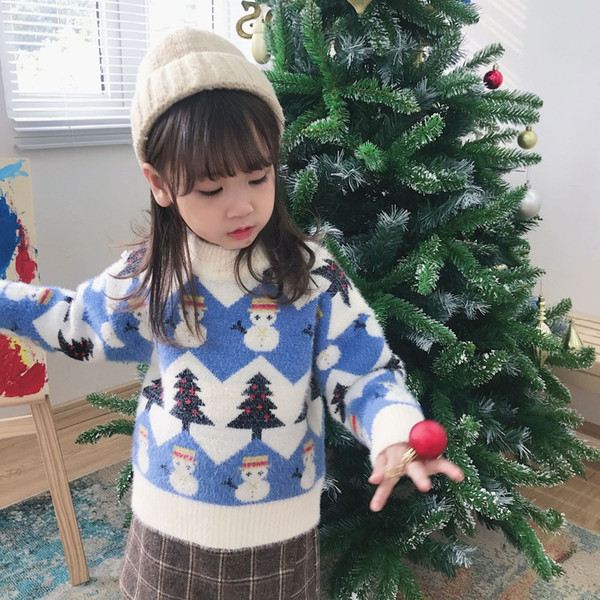 children sweater baby pullover sweater for girl kids new year christmas sweaters 2018