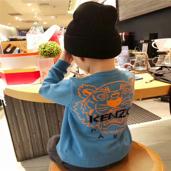 New Arrivals School Style Children Fashion Brand Cardigan Boy's Hot Sale Sweaters High Quality Autumn Winter Kids Clothing