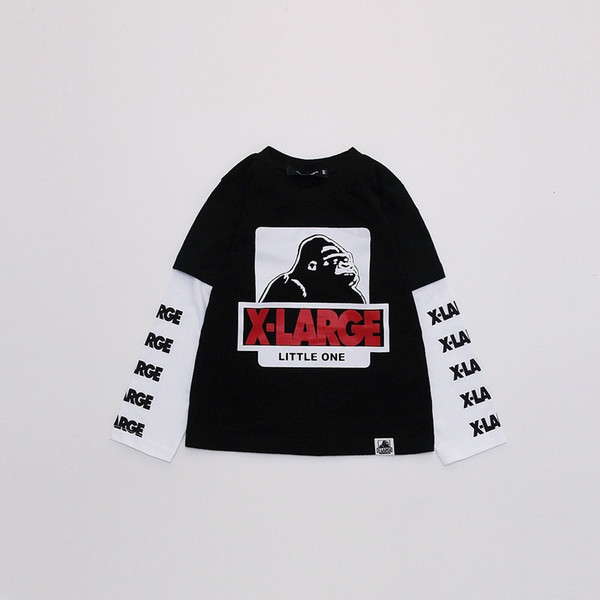 Boy Sweater Child Designer clothing 2019 Autumn New Colorblock Gorilla Fashion Print Top Round Collar Cotton Fabric Boy Pullover