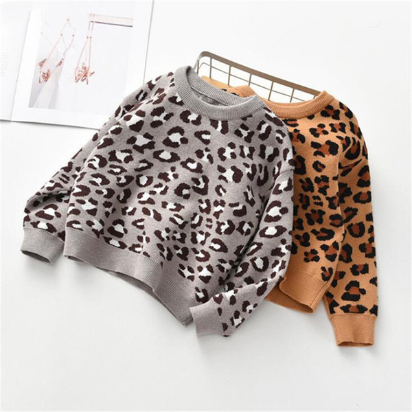 Baby Sweater Girls Cardigan Boys Girls Sweaters Leopard Kids Sweaters Cotton Toddler Sweater For Boy Girl Knitted Kids Cardigan