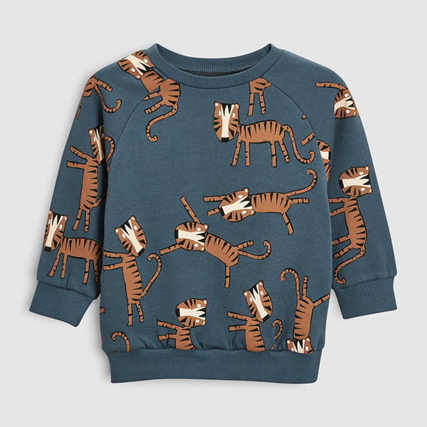 Little maven 2019 autumn boys brand clothes children Hoodies & Sweatshirts boy cotton animal print kids sweatshirts