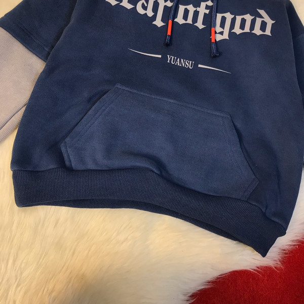 sweater children's Boy clothing two-color stitching fake two-piece pullover fabric comfortable durable boy's shirt
