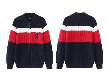 Polo sport19 fall cardigan all-cotton boys' long-sleeved striped cardigan 83VH32190