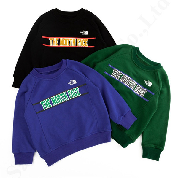 Boys Kids Long Sleeve Designer Sweatshirt NF Embroidery Letters Printed Pullovers The North Sweater Brand Face Cotton Hoodies Clothes C82703