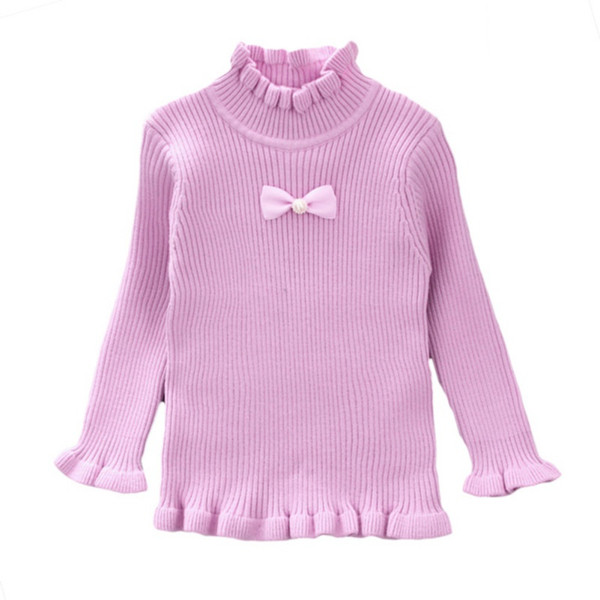 Baby Clothes For Girls Princess Long Sleeve Baby Girl Sweater Top Winter Warm Kids Clothes Pullover Turtleneck