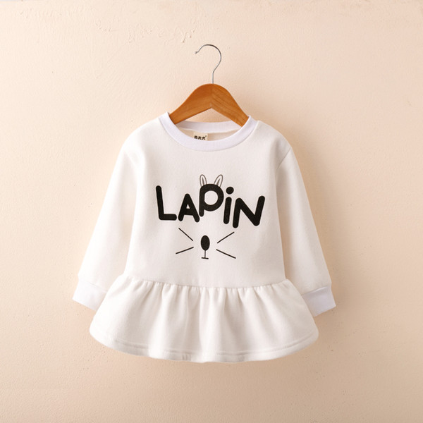 BibiCola autumn winter girls dress children girls casual long sleeve dresses brand high quality fashion party warm clothing