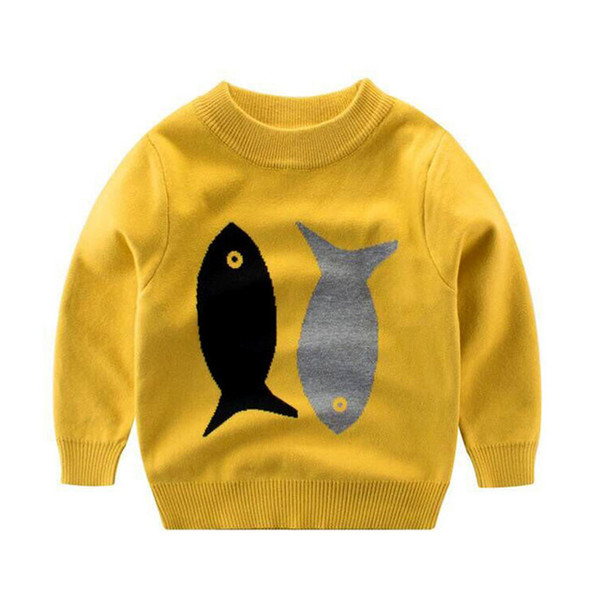Sweater For Children Soft Baby Cardigan Long Sleeve O-Neck Boy Pullover Autumn Knitted Sweater Boys Clothing Outwear