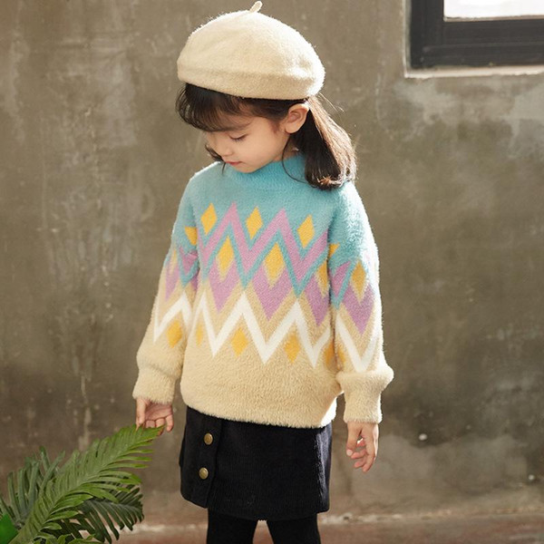 Baby Girls Clothing Long Sleeve Warm Sweaters Autumn Winter Children Clothes