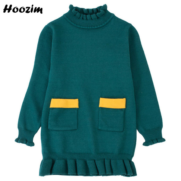 Spring Mermaid Long Knitted Sweater For Girls 8 9 10 11 Years Fashion Kids Clothes Casual Autumn Cotton Crochet Cotton Children