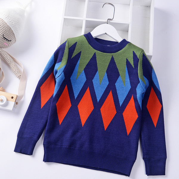 England Style Big Boys Fleece Warm kids sweaters Thick Thermal Teenager's Pullover Children's Clothing