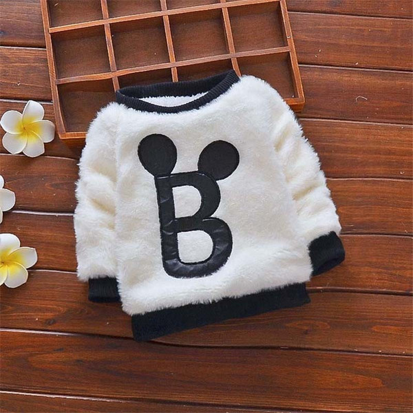 good quality Winter Children Outerwear Baby Boys Sweater Kids Boys Winter Warm Tops Child Velvet Sweater Baby Clothes