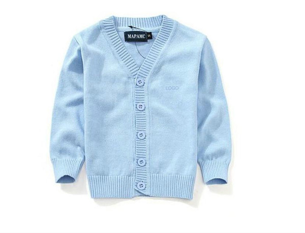 children knit cardigan kids 100% cotton knit jacket coat baby girl sweaters outerwear children clothes boy knitting sweater coat