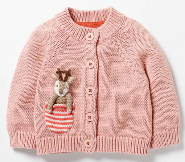 New children's sweater coat winter tiny cottons 2018 girls sweaters autumn sweaters winter 2018