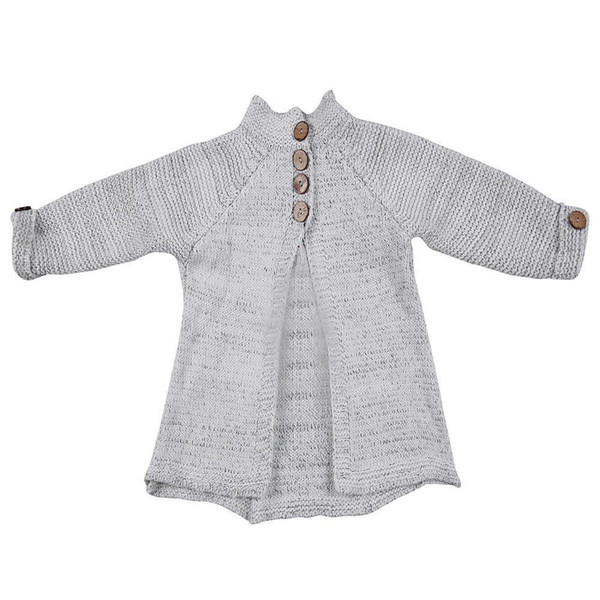 New Fashion Winter Children Kids Baby Warm Sweater Girls Soft Clothes Button Knitted Sweater Coat Tops