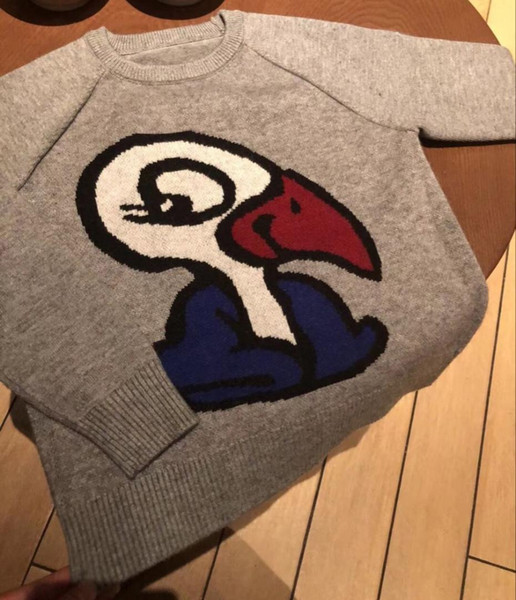 Kids Sweater High Quality knitted Grey Sweaters for Boys Girl Spring Pullover Clothes in stock
