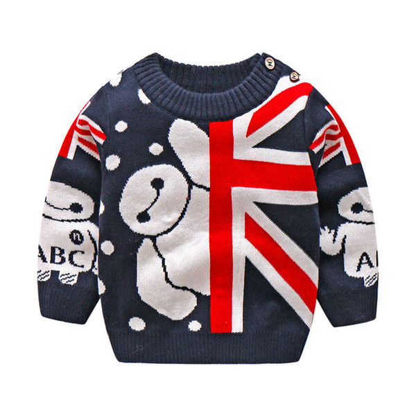 good quality new autumn winter baby sweater cartoon knitted sweaters kids boys casual pullover clothing fashion outerwear clothing