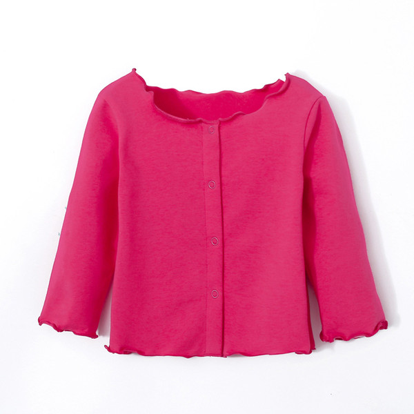 Baby Sweater Pink Long Sleeve Children Clothes B014 Boutique Outfits Winter Baby Outerwear 1-6T Toddler Girl Button Up Cardigan